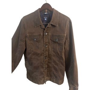 Made Cam Newton Men's Brown Tailored Jean Jacket Size L